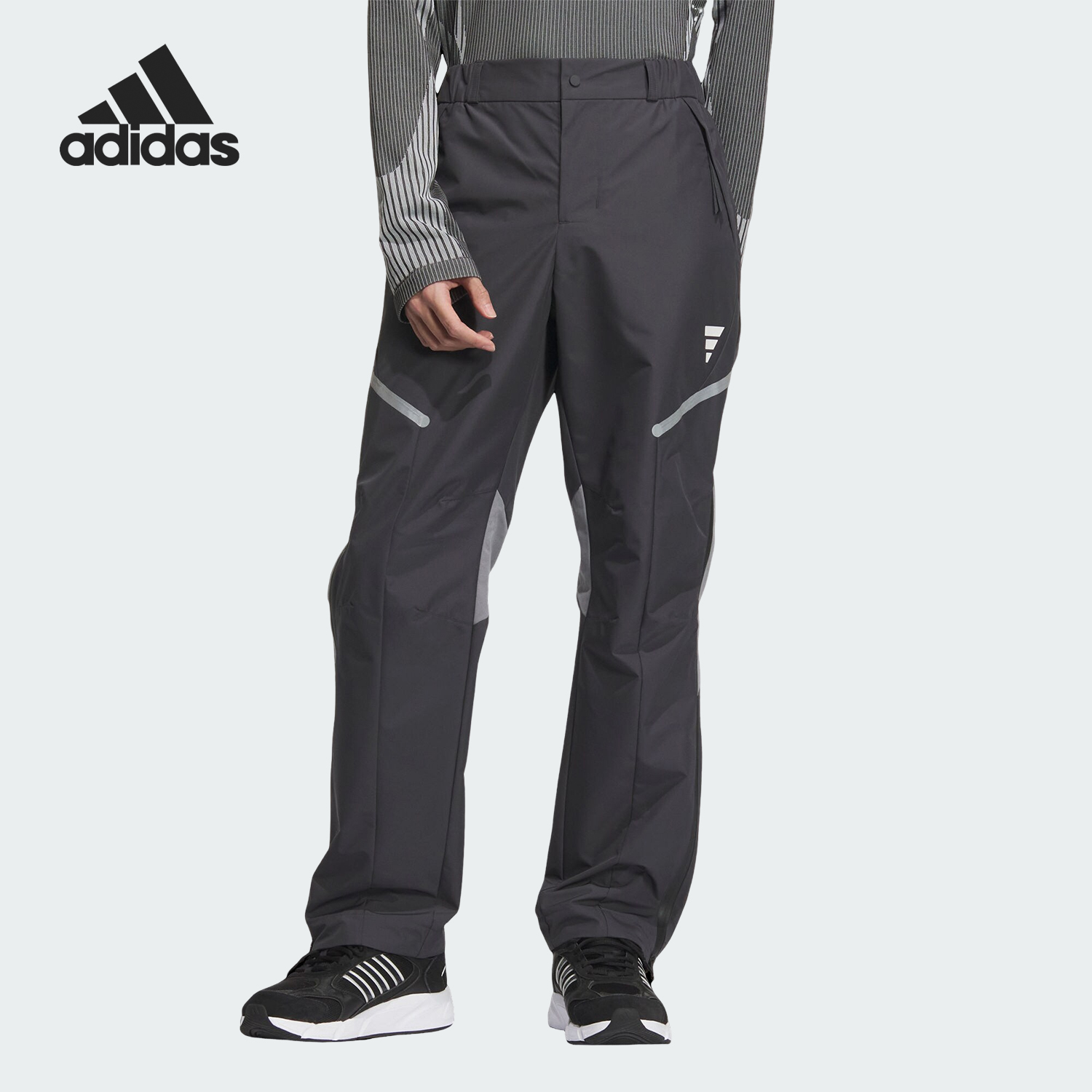 Adidas/阿迪达斯官方正品新款男士梭织休闲工装拼接长裤JM6182