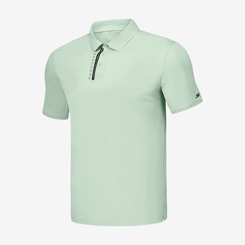 Skechers斯凯奇正品Polo男透气短袖套头翻领衫P225M175-00EC