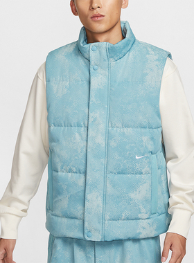 Nike/耐克正品新款男士潮流休闲拒水篮球棉服马甲HF7721-464