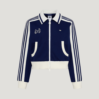 Adidas/阿迪达斯正品三叶草女士时尚针织短款轻盈夹克外套KY2150