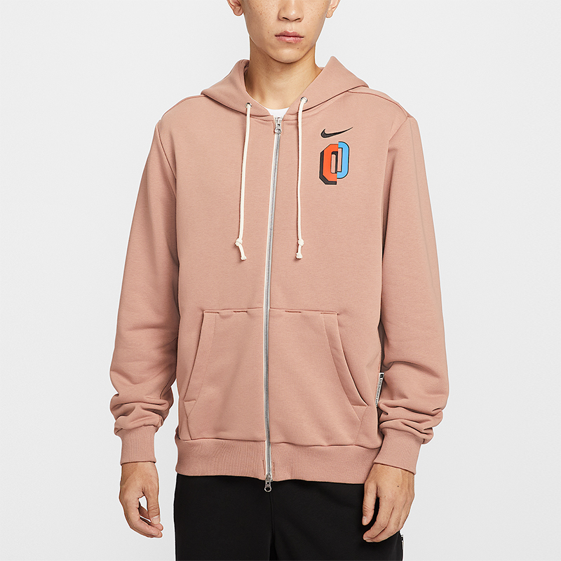 Nike/耐克正品Dri-FIT男士针织连帽印花篮球运动外套IO7918-271