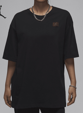 Nike/耐克正品JORDAN女士宽松圆领休闲运动短袖T恤HM4373-010