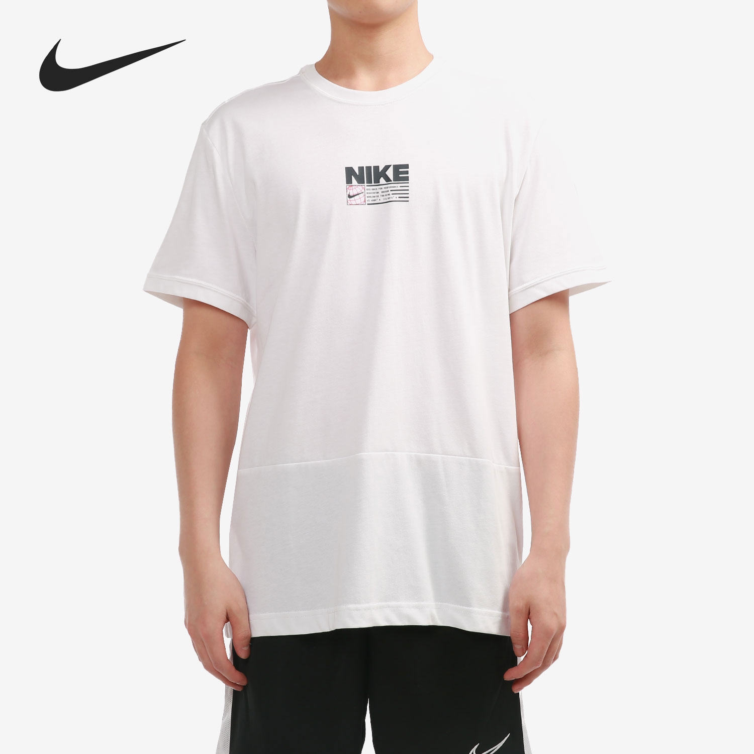 Nike/耐克正品当季新款男子训练健身运动短袖T恤 CZ2575-100