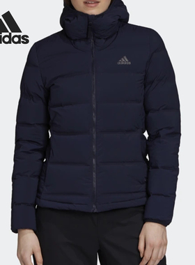 Adidas/阿迪达斯正品新款女子运动休闲短款连帽保暖羽绒服 FT2576