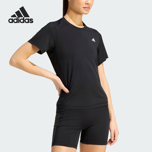 Adidas/阿迪达斯官方正品夏季款女士透气训练运动短袖T恤KW4399
