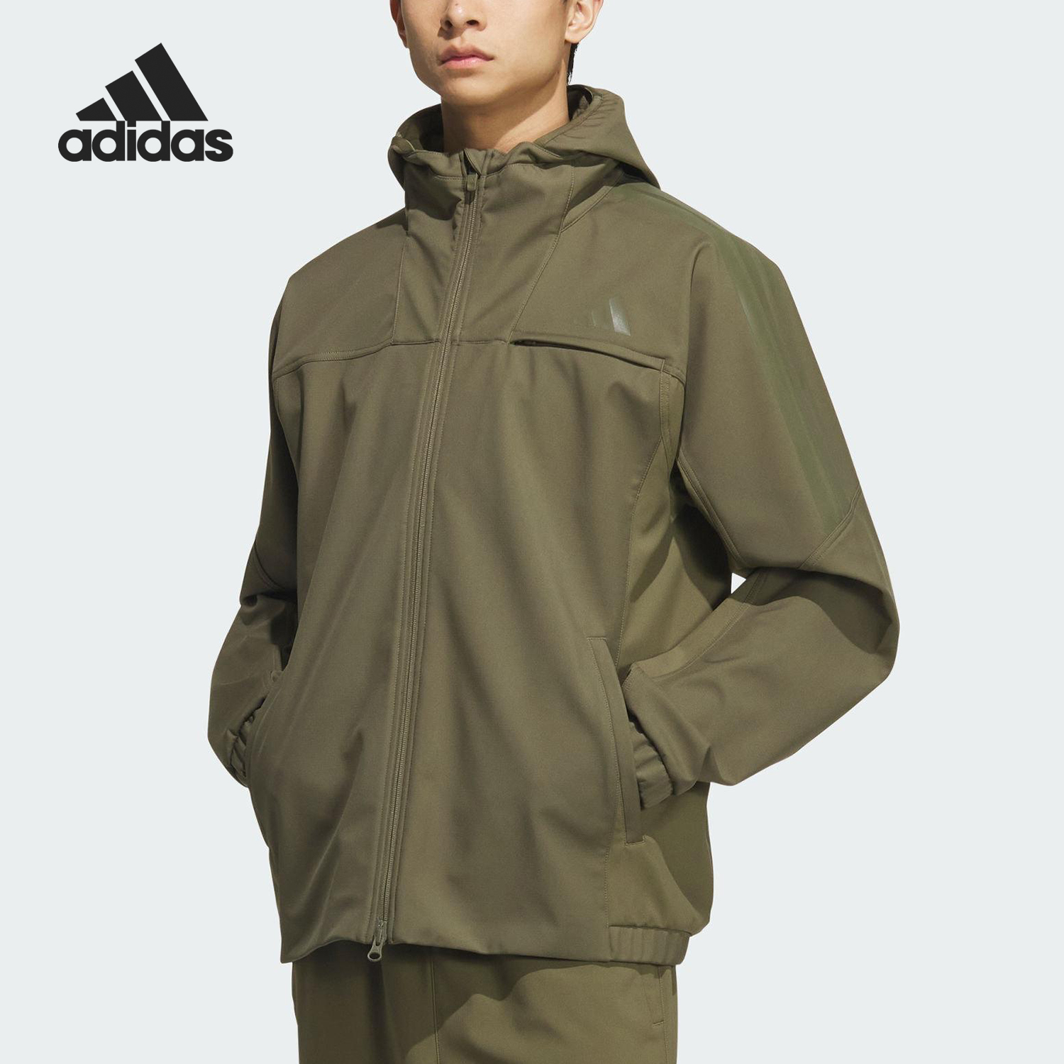 Adidas/阿迪达斯正品SL WARM JKT男士连帽运动户外外套KA1305