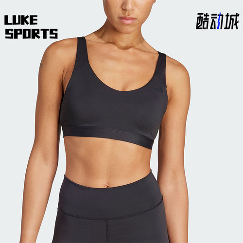 Adidas/阿迪达斯正品2026女士透气中强度训练瑜伽运动内衣JL5491