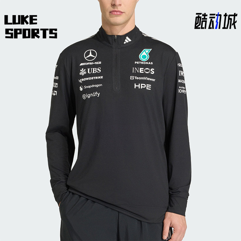Adidas/阿迪达斯正品新款男黑色赛道清新自在经典保暖卫衣KT3872