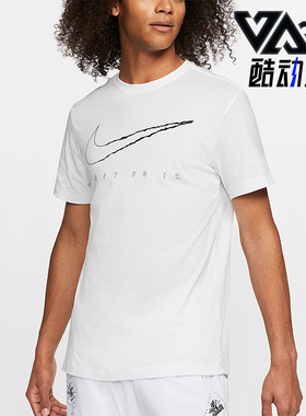 Nike/耐克正品男士字母印花图案圆领经典时尚短袖T恤CT6474-100