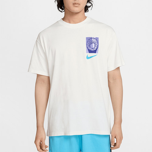 Nike/耐克正品2025夏季款男士针织落肩篮球经典短袖HJ3326-133