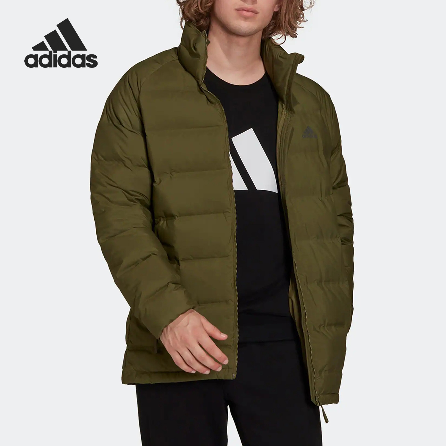 男子羽绒服Adidas/阿迪达斯保暖