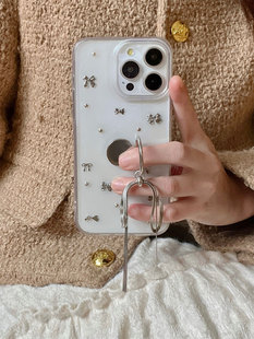 iphone17pro小众气质高级感14max指环支架手机壳12苹果13适用新款全包防摔软壳韩国16保护套15透明太空蝴蝶11