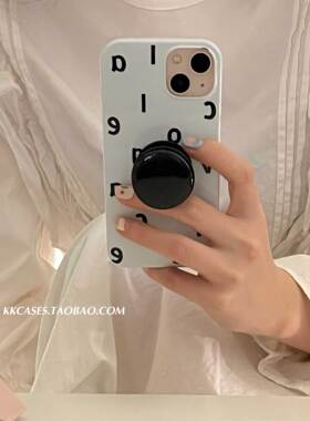 iphone15pro简约创意英文字母16max黑色支架蓝色手机壳12苹果14适用新款17全包防摔韩国高级感13保护套11