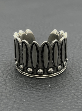 s925纯银高级感复古印第安羽毛戒指男cody sanderson个性星星指环