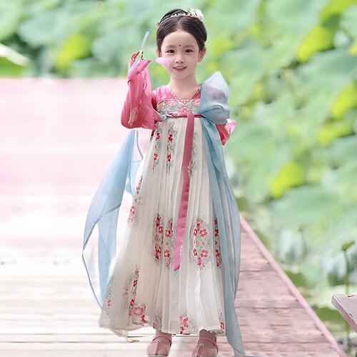 汉服女童2026春夏季超仙连身襦裙