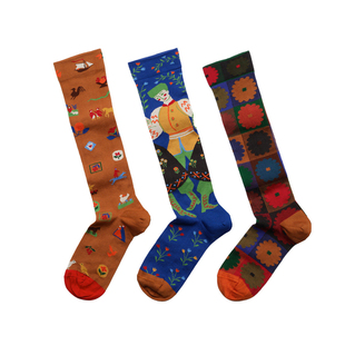 Bonne Maison法国进口设计师品牌BM潮袜ins街头潮流外穿棉长筒袜