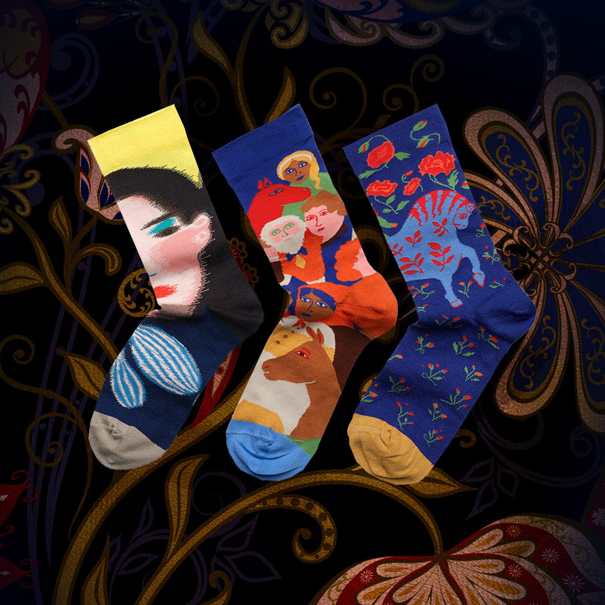 Bonne Maison法国进口设计师品牌中筒袜百搭女ins网红棉外穿潮袜