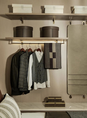 衣服用品男士围巾衣柜包包道具样板房皮箱样板间衣帽间收纳盒帽子