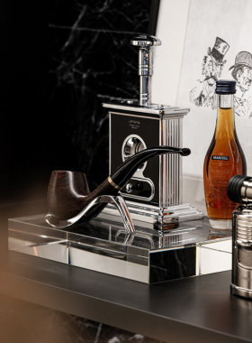 个性道具装饰品摆件软装置物架烟具男主人书架创意烟灰缸雪茄房间