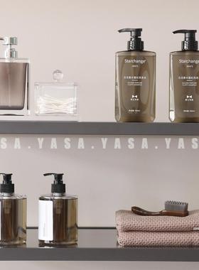 样板房卫生间意式米灰色高级感洗护毛巾组合搭配软装实拍陈列摆件