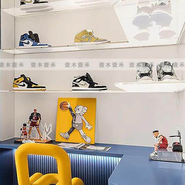 摆件篮球创意男孩样板间篮球鞋主题现代房儿童房风装饰品简约运动