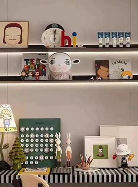 现代创意售楼处样板间儿童房书房软装饰品卡通可爱道具搭配摆件