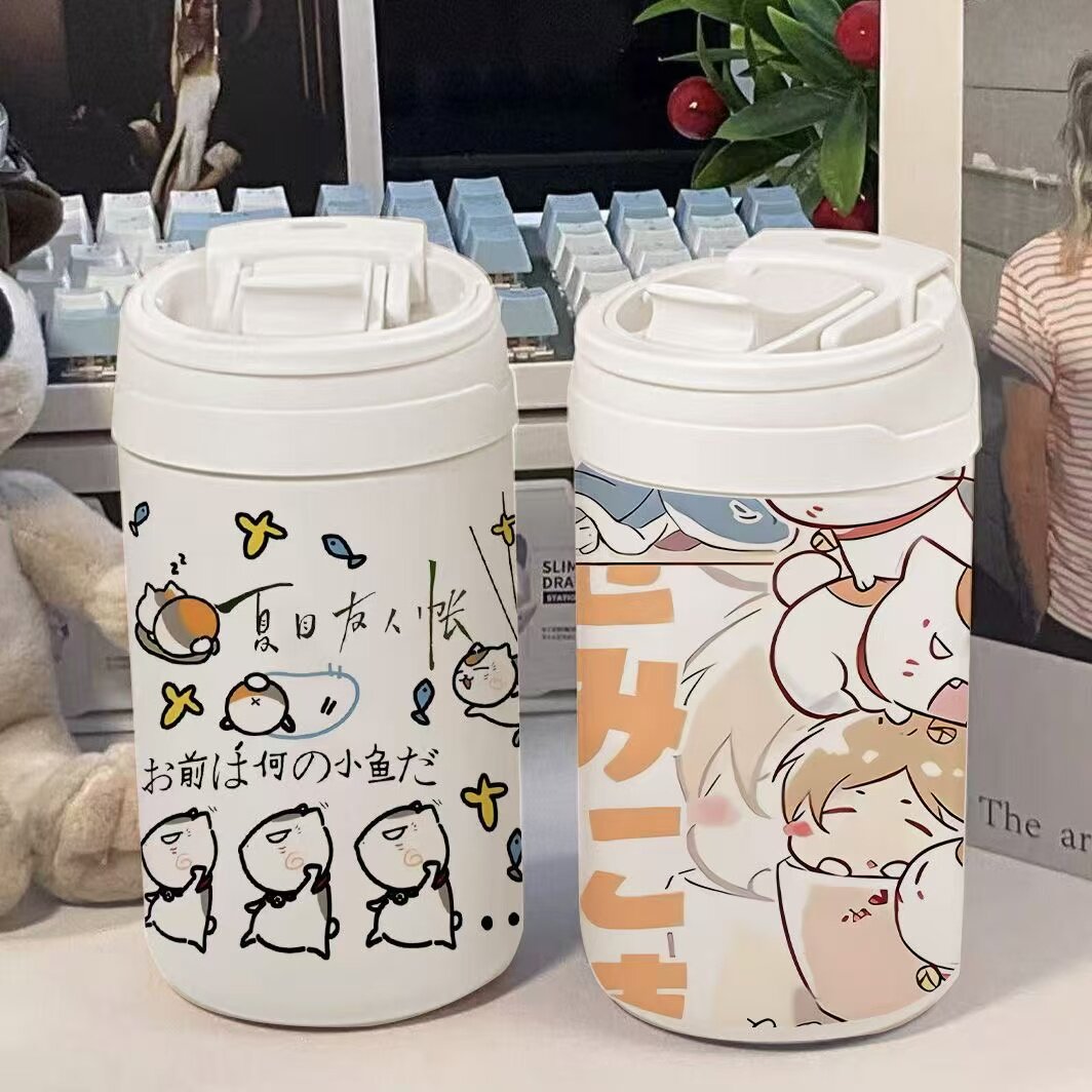 夏目友人帐周边304不锈钢双饮保冷/保温杯
