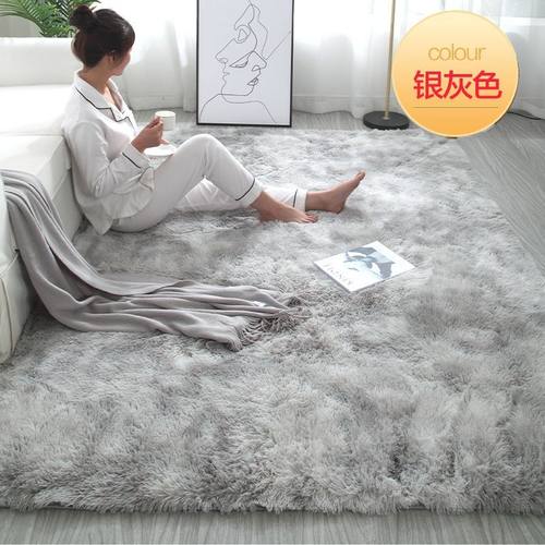 加厚客厅长毛卧室飘窗少女床边房间大面积家用满铺地毯地垫定制