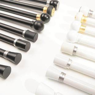 窗帘罗马杆装饰头两端封口堵头窗帘帽窗帘杆配件金属材质堵塞封头