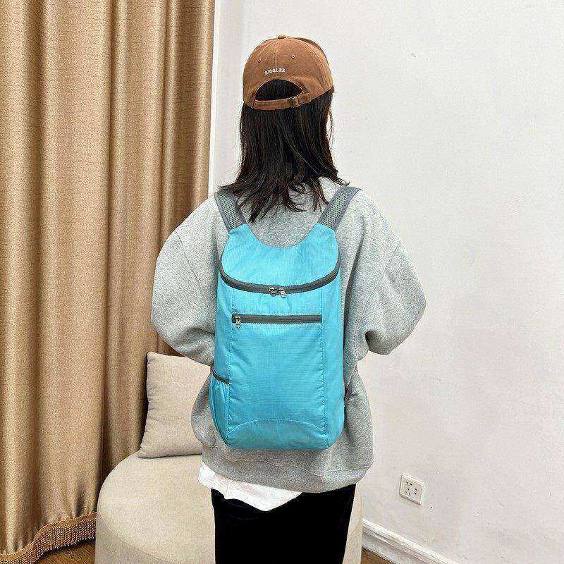 户外运动折叠收纳背包骑行包便携双肩包轻量皮肤包防泼水旅行男女