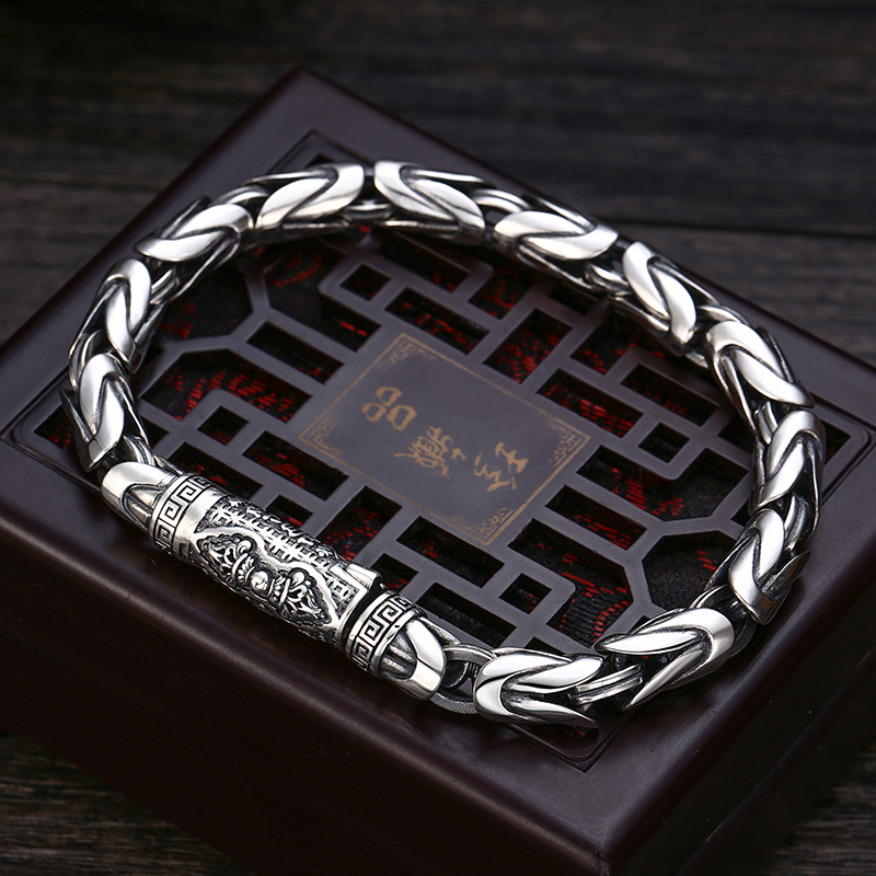 六字真言金刚杵编织平安纹手链