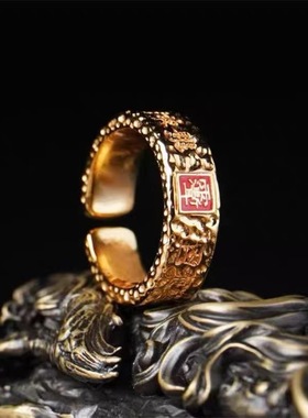 新款龙虎山天师雨渐耳戒指国风时