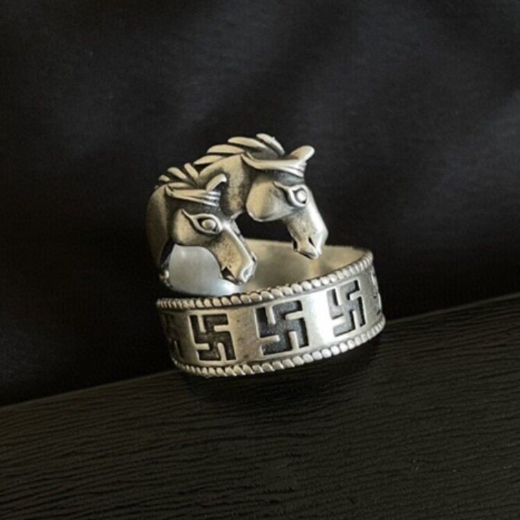 新款复古蒙古独特民族风精品马图
