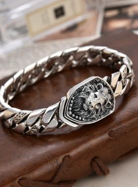 新款霸气狮子手链个性手链朋克摇