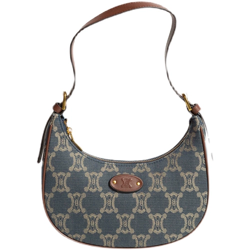 Небольшая дизайнерская сумка подмышку, брендовая ретро кожаная барсетка