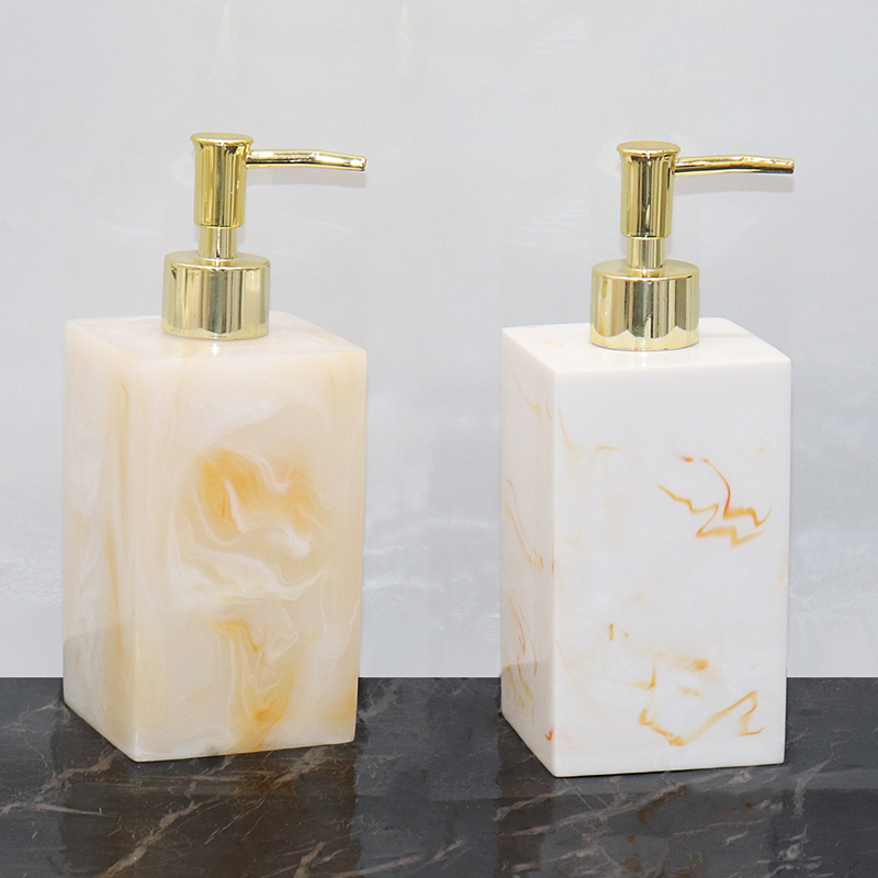 酒店洗手液瓶子欧式大理石纹皂液瓶按压式洗发水沐浴露分装瓶套装