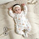 新生婴儿衣服0到3个月6初生宝宝a类纯棉连体爬服59码 66刚出生睡衣