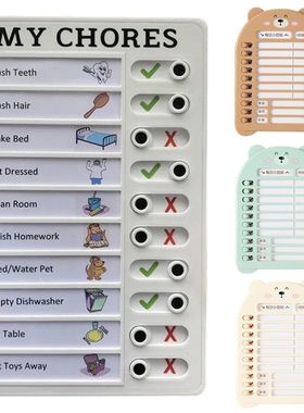 Reusable Chore Chart Planning Board Portable Memo Checklist