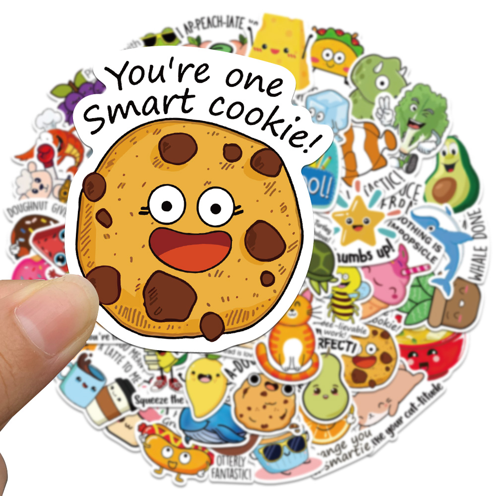 10/50PCS Reward Stickers Fun Incentive Kids Toy Sticker Cute