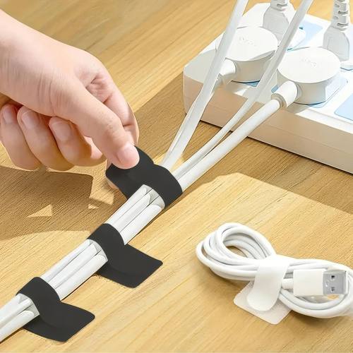 10 Black/white Cable Ties, Black and White Cable Organizer,