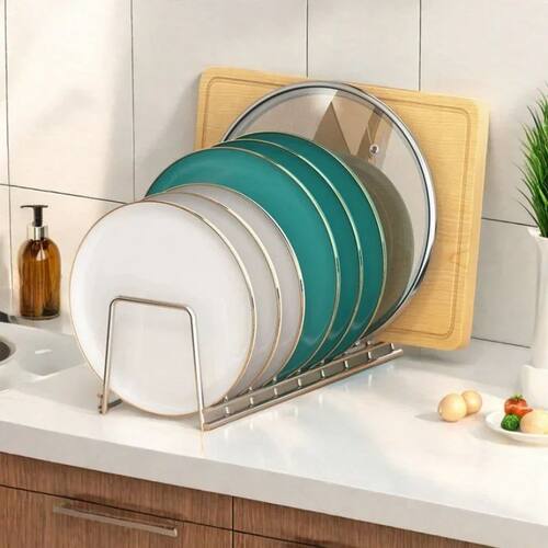 Small Dish Drainer Expandable Kitchen Dish Drying Rack Metal