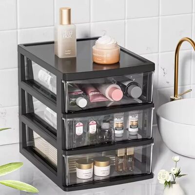 Transparent Plastic Cosmetic Storage Box Drawer Type Makeup