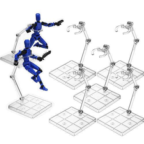 5/10/15pcs Clear Action Figure Stand,Display Holder Base Dol