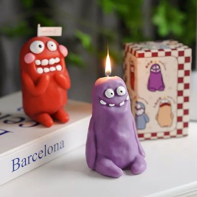 Clay Man Monster Candle Funny New Year Fragrance Birthday