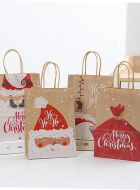 圣诞节Christmas Kraft paper bag Gift bag Portable paper bag