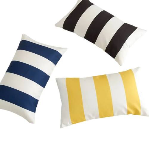 Waterproof Wave Width Bar Cushion Cover 30x50/45x45cm Island