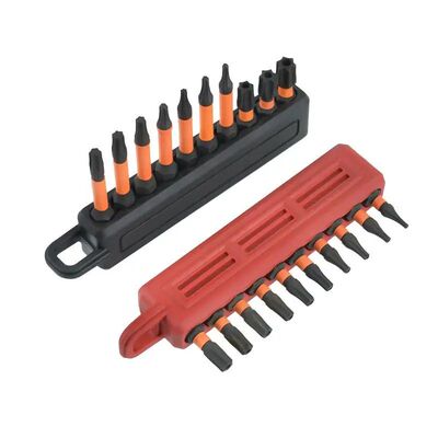 10 Slot Drill Bit Holder Strip Portable Bit Organizer with C