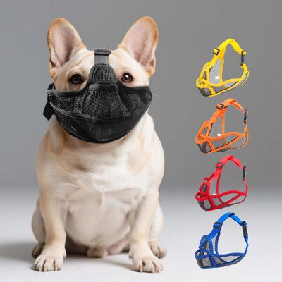 Short-Snouted Dog Muzzle Bulldogs Breathable Anti-Biting Wal