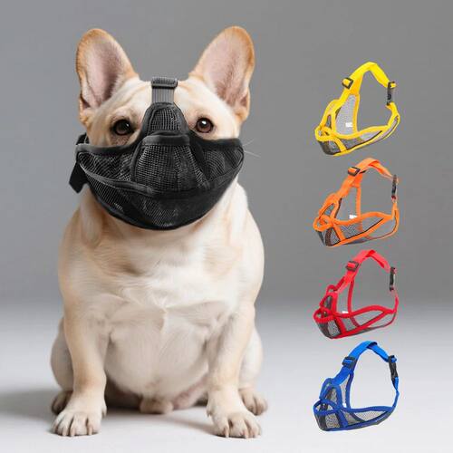 Short-Snouted Dog Muzzle Bulldogs Breathable Anti-Biting Wal