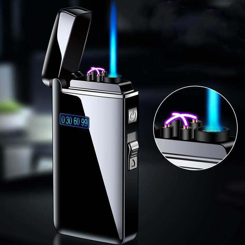 New Windproof Metal USB Lighter Torch Turbo Lighter Jet Dual